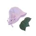 Sommerhut Musselin flieder M