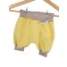 Kurze Hose Musselin Zitrone