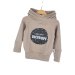 Hoodie Vorsicht Dickkopf-Patch sand