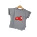Shirty Feuerwehr-Patch grau