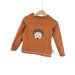 Langarmshirt Igel-Patch rost