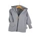 Sweatjacke mit Patch Meine Ohren sind nur Deko grau meliert