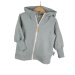 Sweatjacke mit Patch HAPPY mint meliert