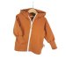 Sweatjacke mit Patch WILD rost meliert