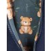 Walkjacke blau mit Teddybär