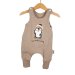 Strampler Pinguin-Patch sand