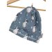 Beanie Pinguine blau 35-37
