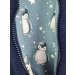Walkoverall blau mit Pinguine blau