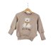 Pullover Eisbär-Patch sand 74/80