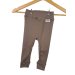 Leggings Feinripp taupe