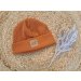 Hipster Beanie Feinripp zimt