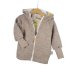 Walkjacke sand meliert mit Zitronen