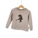 Langarmshirt T-Rex-Patch khaki/sand