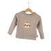 Langarmshirt Faultier-Patch sand