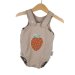 Sommerstrampler  Erdbeere-Patch sand