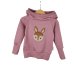 Hoodie Reh-Patch rosa