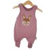 Strampler Reh-Patch rosa
