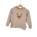 Langarmshirt Reh-Patch sand
