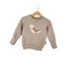 Pullover Schildkröte-Patch sand