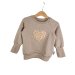 Pullover Leo Herz-Patch sand 86/92 