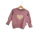 Pullover Leo Herz-Patch altrosa