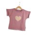 Shirty Leo Herz-Patch rosa 86/92 