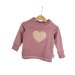 Langarmshirt Leo Herz- Patch altrosa