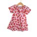 Kurzarmkleid Musselin Leo pink