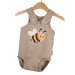 Sommerstrampler Biene-Patch sand