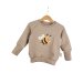 Pullover Biene-Patch sand