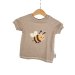 T-Shirt Biene-Patch sand