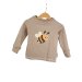 Langarmshirt Biene-Patch sand