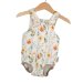 Sommerstrampler Musselin Sommerblumen pastell 74/80