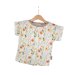 T-Shirt mit Umschlagarmen Musselin Sommerblumen pastell 86/92