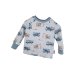 Langarmshirt Baustelle blau