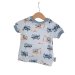 T-Shirt Baustelle blau74/80