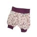 Kurze Hose Musselin Blumen flieder