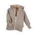 Walkjacke sand meliert mit Baustelle sand