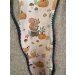 Walkjacke braun meliert mit Herbstliebe