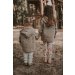 Sweatjacke mit Patch SMILE altmint meliert