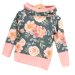 Hoodie Rosenzauber petrol