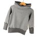 Hoodie Feinstrick grau