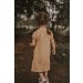 Kurzarmkleid Musselin Zitrone