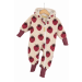 Overall aus Fleece Erdbeere