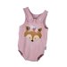 Sommerstrampler Blumenfuchs-Patch rosa