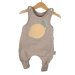 Strampler Zitrone-Patch sand