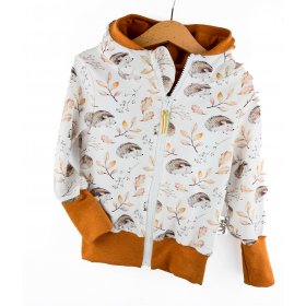 Sweatjacke Herbstigel rost