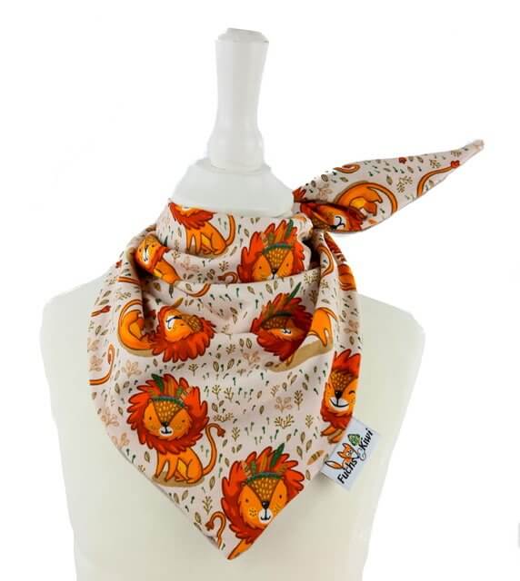 Halstuch zum Binden Löwe sand