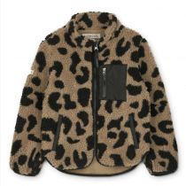 Liewood Nolan Fleece-Jacke mega leo/oat mix