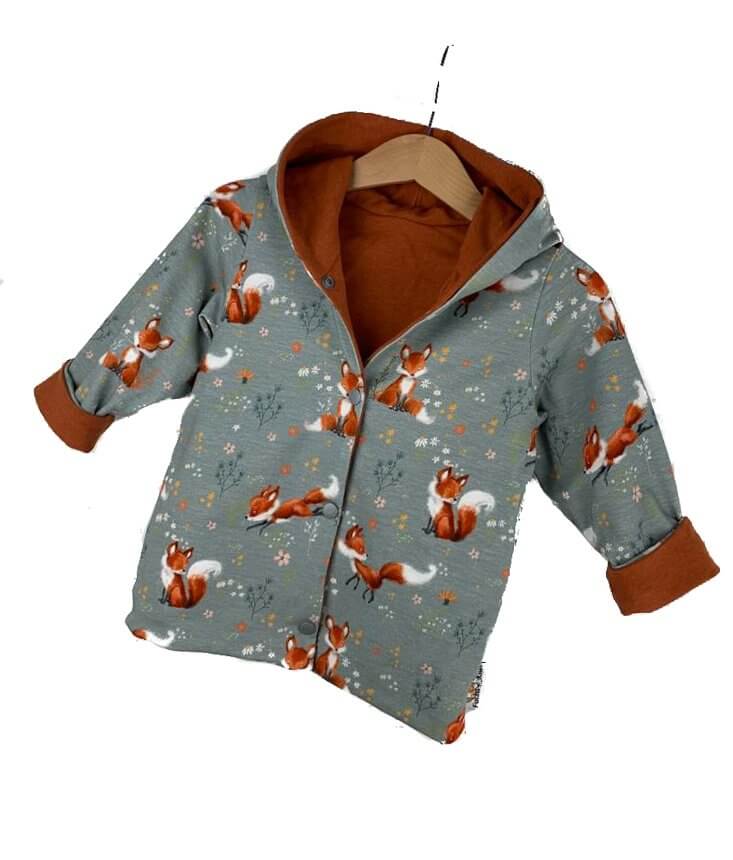 Wendejacke Fuchsi grau